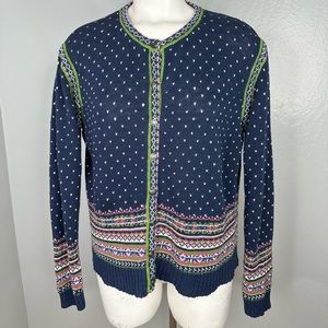 Vintage Shaver Lake Women's Winter Cardigan Grannycore Sweater Sz Lg